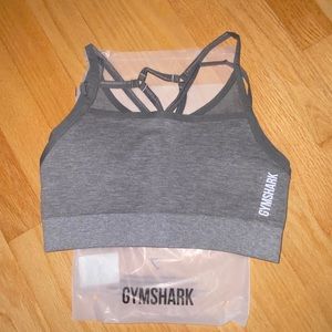 gymshark adapt marl seamless bra grey NWT
